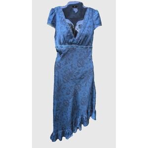 long sleeve loose lace dress Printed Loose Lace-Up Long-Sleeved Shirt Dress – Lovenne main image 0